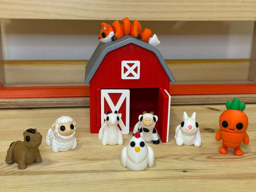Barn Playset – 8 Mini Toys